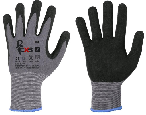 Obrázek z CXS ICA Pracovní polomáčené rukavice 12 párů 