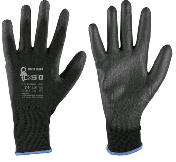 Obrázek CXS BRITA BLACK Pracovní rukavice 12 párů