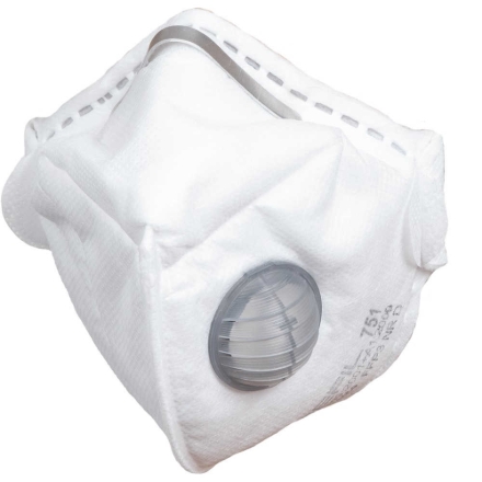 Obrázek REFIL 751 Skládací Respirátor s ventilkem FFP3 10 ks