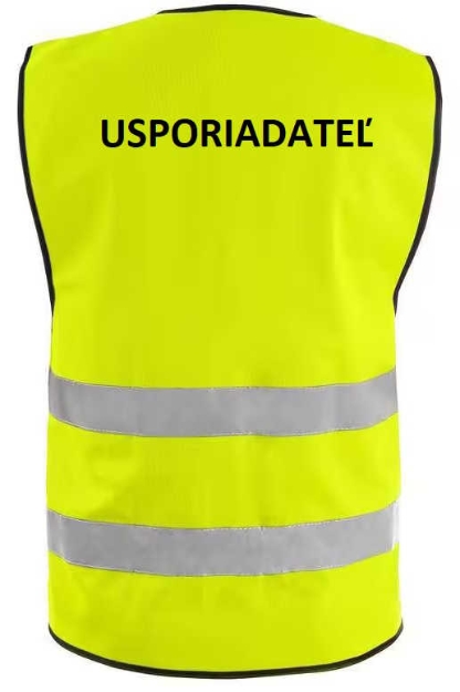 Obrázek z Reflexní vesta žlutá + LOGO: USPORIADATEĽ 