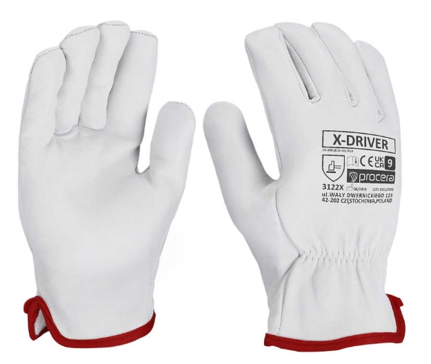 Obrázek z Procera X-DRIVER Pracovní celokožené rukavice 