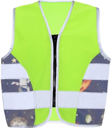 Obrázek Korntex ACTION Dětská bezpečnostní vesta neon green/​ufo