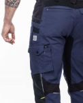 Obrázek z ARDON®4Xstretch® Pracovní kalhoty s laclem tmavě modré 