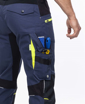 Obrázek z ARDON®4Xstretch® Pracovní kalhoty s laclem tmavě modré 