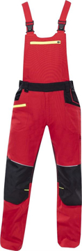Obrázek ARDON®4Xstretch® Pracovní kalhoty s laclem červené