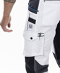 Obrázek z ARDON®4Xstretch® Pracovní kalhoty s laclem bílé 