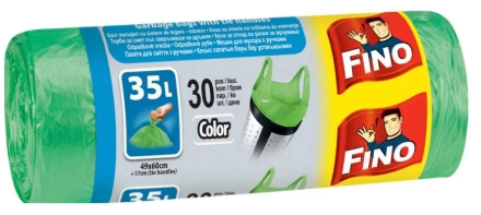 Obrázek Fino pytle do koše zelené 35L/ 30ks
