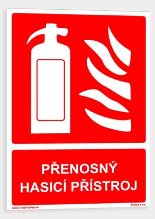 Obrázek Bezpečnostní požární tabulka: Přenosný hasicí přístroj