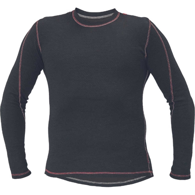 Obrázek z OS ABILD Pánské tričko s dlouhým rukávem černá 