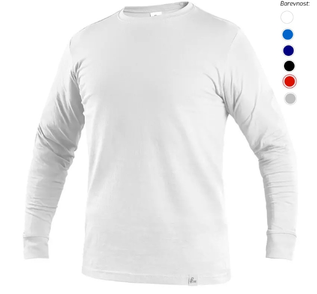 Obrázek z CXS PETR Pracovní tričko s dlouhým rukávem 140 g/m² 