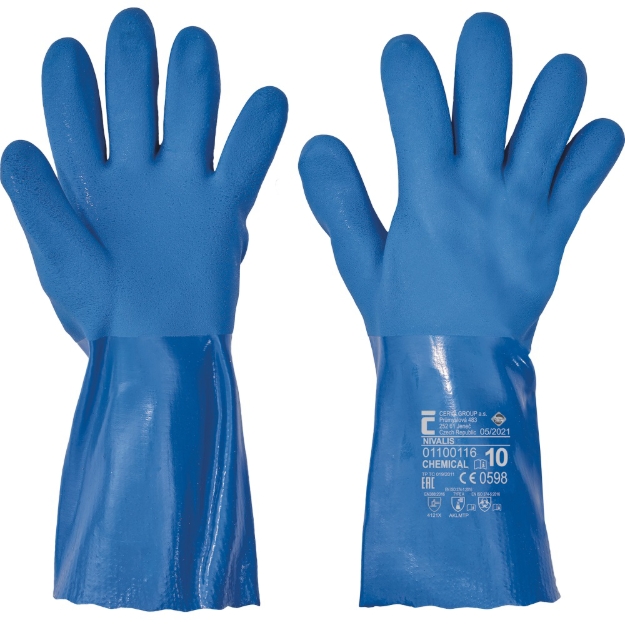 Obrázek z Cerva NIVALIS Pracovní chemické rukavice 