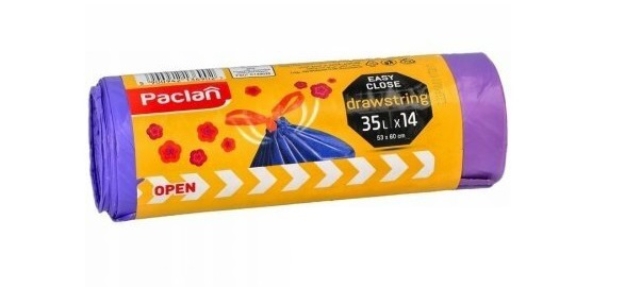 Obrázek z Paclan pytle do koše s vůní levandule 35L 14ks/role 