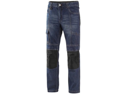 Obrázek CXS Nimes I Pánské pracovní kalhoty jeans do pasu modro-černé