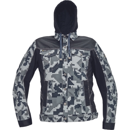 Obrázek Cerva NEURUM CAMOUFLAGE Pracovní bunda s kapucí antracit
