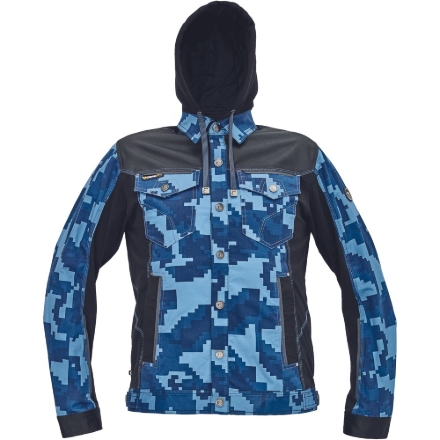 Obrázek Cerva NEURUM CAMOUFLAGE Pracovní bunda s kapucí navy