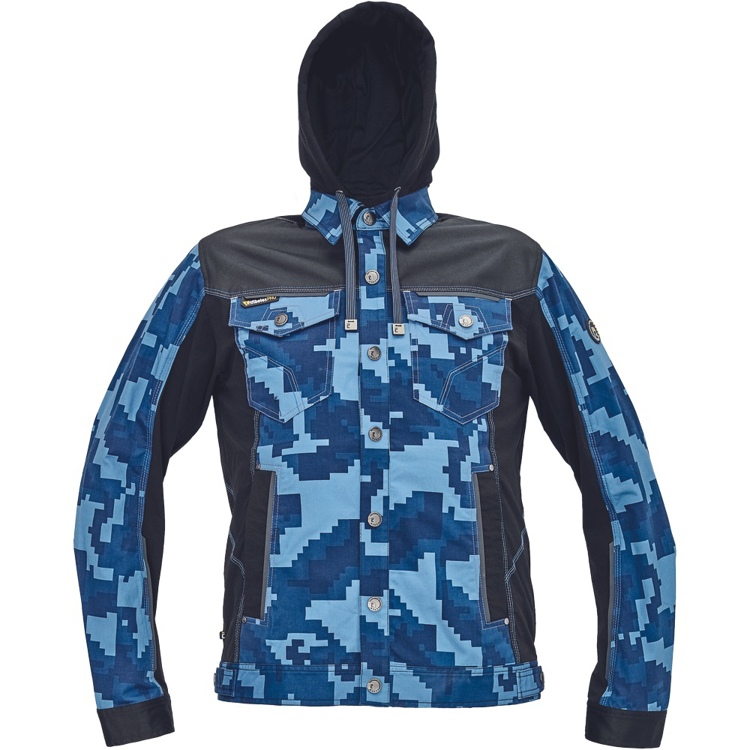 Obrázek z Cerva NEURUM CAMOUFLAGE Pracovní bunda s kapucí navy 