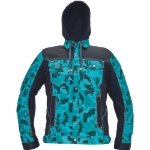 Obrázek z Cerva NEURUM CAMOUFLAGE Pracovní bunda s kapucí petrolejová 