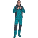 Obrázek z Cerva NEURUM CAMOUFLAGE Pracovní bunda s kapucí petrolejová 