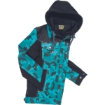 Obrázek z Cerva NEURUM CAMOUFLAGE Pracovní bunda s kapucí petrolejová 