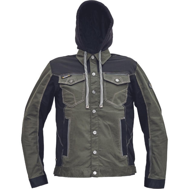 Obrázek z Cerva NEURUM CLASSIC Pracovní bunda s kapucí olivová 