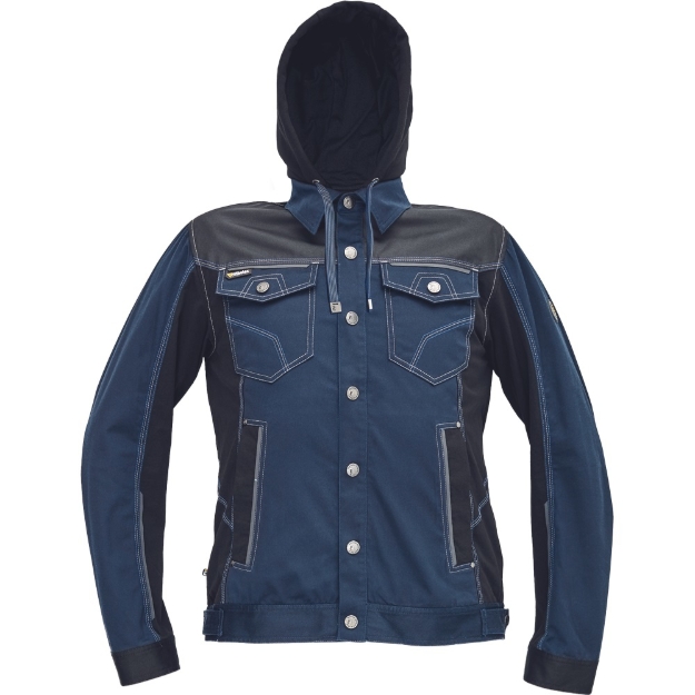 Obrázek z Cerva NEURUM DENIM Pracovní bunda tmavě modrá 