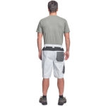 Obrázek z Cerva CREMORNE Pracovní šortky bílá / šedá 