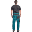 Obrázek z Cerva CREMORNE Pracovní kalhoty do pasu petrolejová / černá 