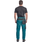 Obrázek z Cerva CREMORNE Pracovní kalhoty do pasu petrolejová / černá 