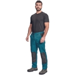 Obrázek z Cerva CREMORNE Pracovní kalhoty do pasu petrolejová / černá 