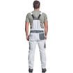 Obrázek z Cerva CREMORNE Pracovní kalhoty s laclem bílá / šedá 