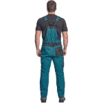 Obrázek z Cerva CREMORNE Pracovní kalhoty s laclem petrolejová / černá 