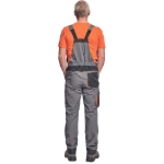 Obrázek z Cerva CREMORNE Pracovní kalhoty s laclem šedá / černá 