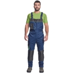 Obrázek z Cerva CREMORNE Pracovní kalhoty s laclem tm. modrá / černá 