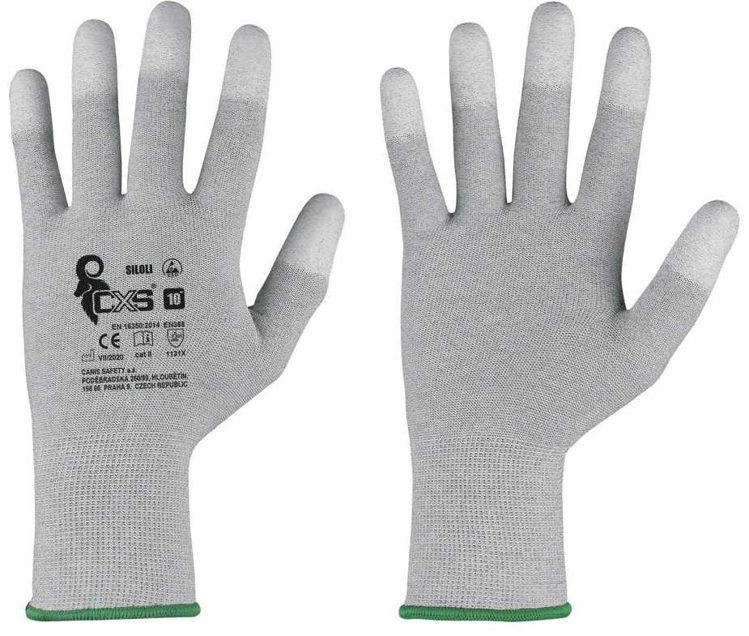 Obrázek z CXS SILOLI Pracovní rukavice antistatické 12 párů 