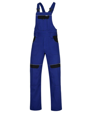 Obrázek ARDON®COOL TREND Pracovní kalhoty s laclem modrá / černá