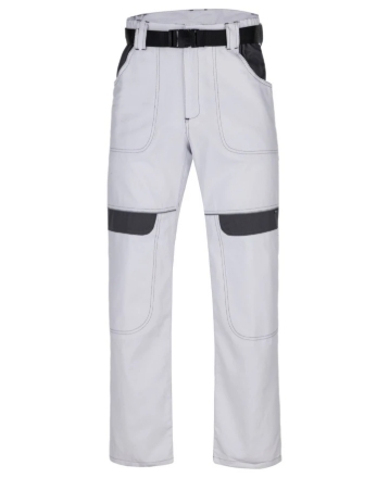 Obrázek ARDON®COOL TREND Pracovní kalhoty do pasu bílo-šedé zkrácené