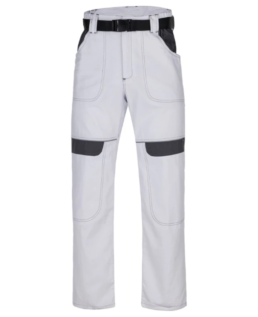 Obrázek z ARDON®COOL TREND Pracovní kalhoty do pasu bílo-šedé zkrácené 