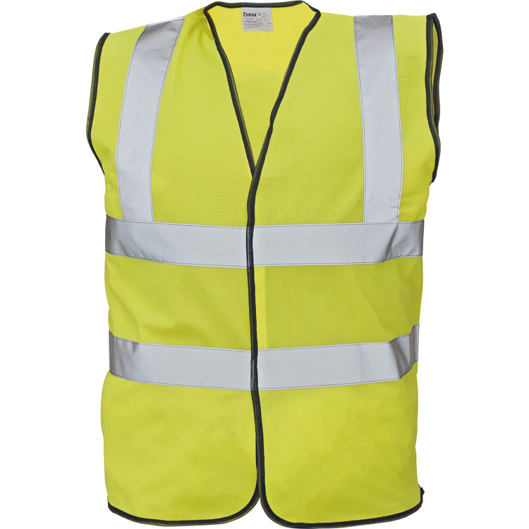 Obrázek z Cerva LYNX PLUS Reflexní vesta žlutá 