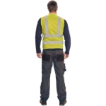 Obrázek z Cerva LYNX PLUS Reflexní vesta žlutá 