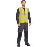 Obrázek z Cerva LYNX PLUS Reflexní vesta žlutá 