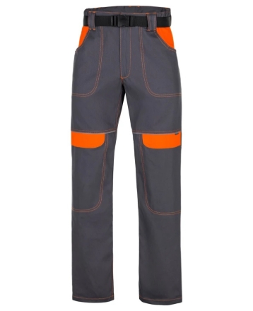 Obrázek ARDON®COOL TREND Pracovní kalhoty do pasu šedo-oranžové prodloužené