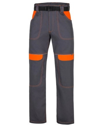 Obrázek ARDON®COOL TREND Pracovní kalhoty do pasu šedo-oranžové zkrácené
