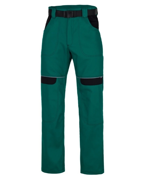 Obrázek z ARDON®COOL TREND Pracovní kalhoty do pasu zelené zkrácené 
