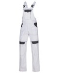 Obrázek z ARDON®COOL TREND Pracovní kalhoty s laclem bílo-šedé zkrácené 
