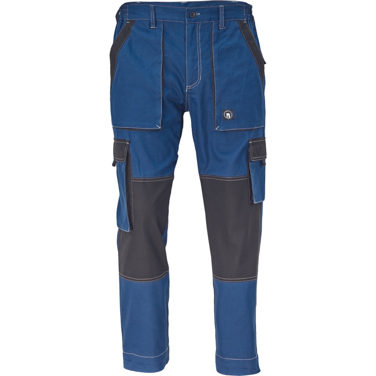 Obrázek z Cerva MAX SUMMER Pracovní kalhoty do pasu modrá / černá 