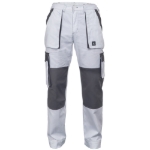 Obrázek z Cerva MAX SUMMER Pracovní kalhoty do pasu bílo / šedé 