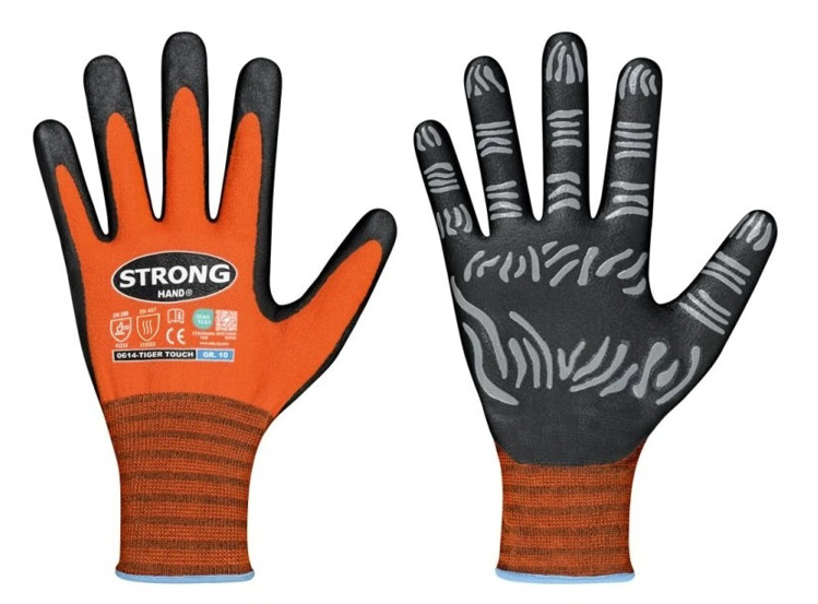 Obrázek z STRONG TIGER TOUCH Pracovní polomáčené rukavice 