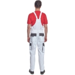 Obrázek z Cerva MAX SUMMER Pracovní kalhoty s laclem bílo / šedé 