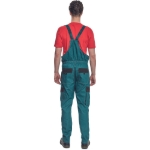 Obrázek z Cerva MAX SUMMER Pracovní kalhoty s laclem zeleno / černé 