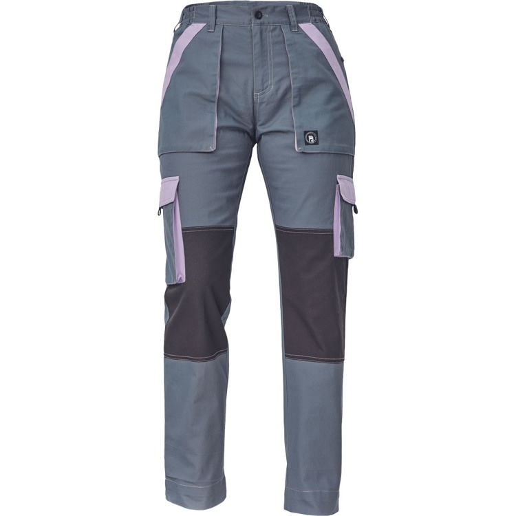Obrázek z Cerva MAX SUMMER LADY Pracovní kalhoty šedé / sv. fialové 